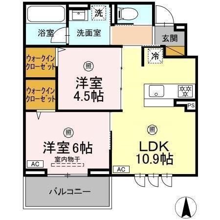カルマーティ　calmati（303） 間取り図画像