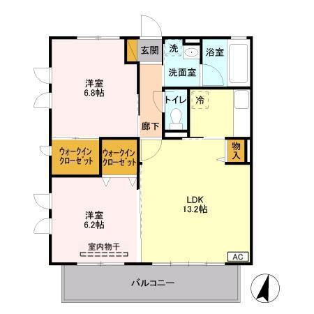 快適空間　和（203） 間取り図画像