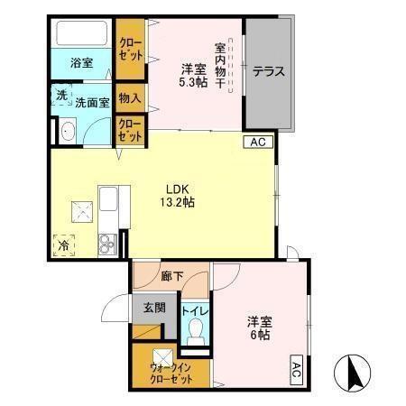 カサミエント（102） 間取り図画像
