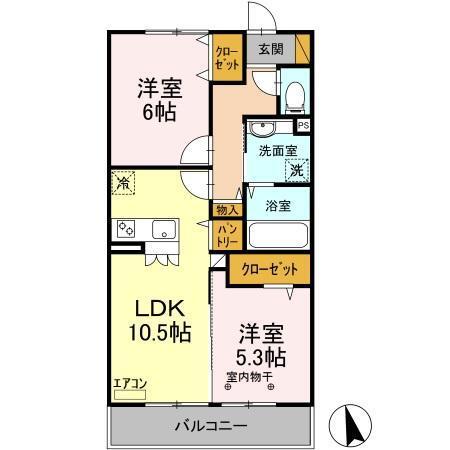 ゴールド・イン・ロータス（202） 間取り図画像