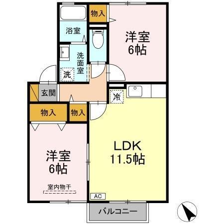 グランパール（203） 間取り図画像