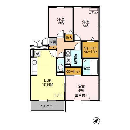 ラ・ミラージュ（301） 間取り図画像