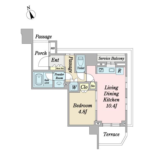 シティハウス千住大橋ステーションコート（0104） 間取り図画像