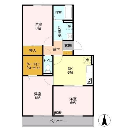 ピラタス　Ⅴ（302） 間取り図画像