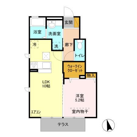 コーワ・ルミエール　参番館（107） 間取り図画像