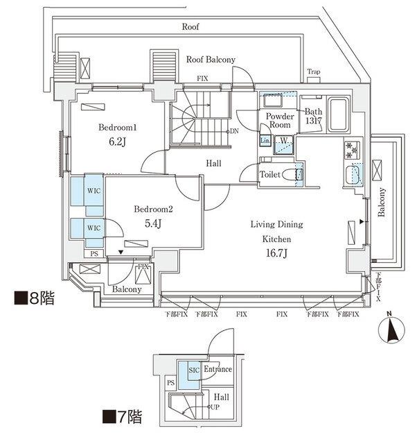 イプセ碑文谷（702） 間取り図画像