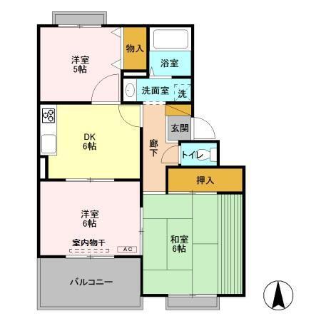 ピュアコート　(1)壱番館（202） 間取り図画像