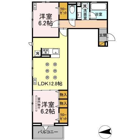 メゾン　シャルム（205） 間取り図画像