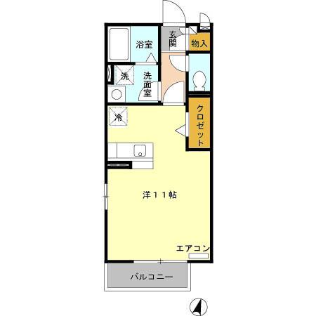 グランメール大成（203） 間取り図画像