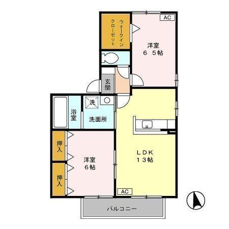 ＹＭＡ　Ⅲ（101） 間取り図画像