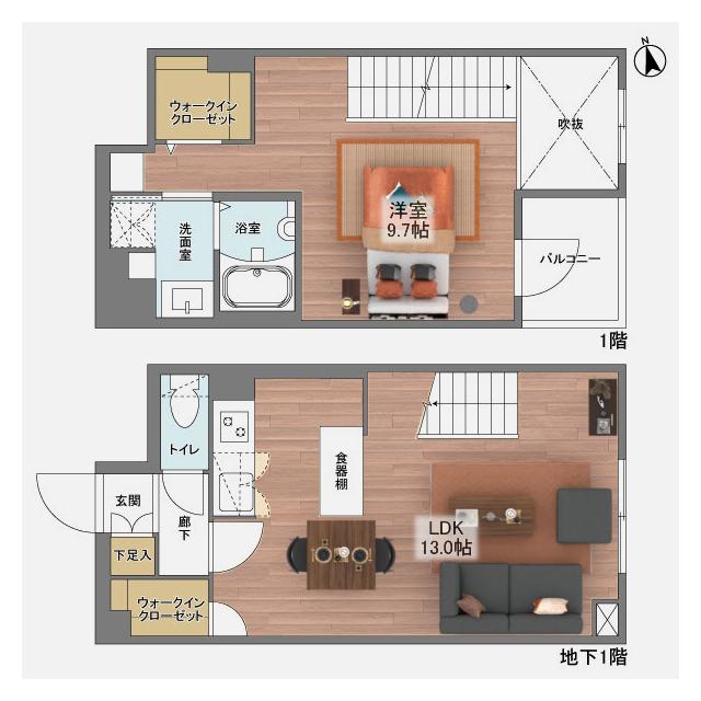  間取り図写真