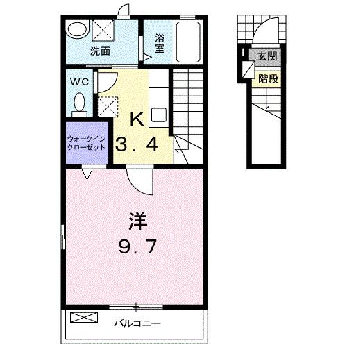 マ−ベラス・フリ−デ（203） 間取り図画像