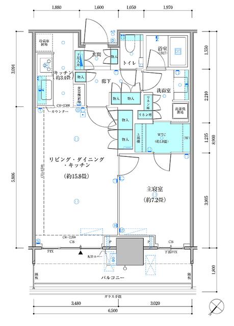  間取り図写真