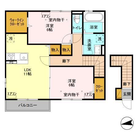 Ark Forest（201） 間取り図画像