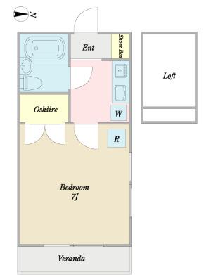 208号室図面※現況優先