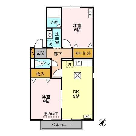 ヴィラージュ　Ｄ（101） 間取り図画像
