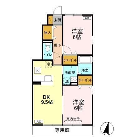 ラフィーネBaba（101） 間取り図画像