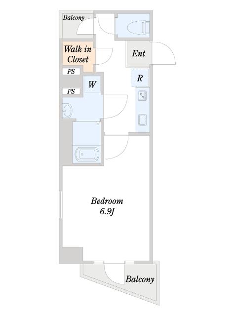 ウォークイン収納あり