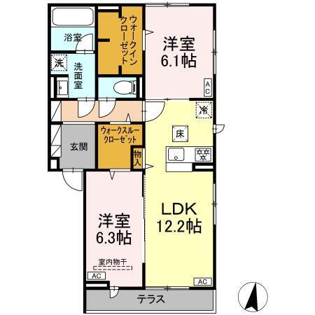 Craspedia（102） 間取り図画像