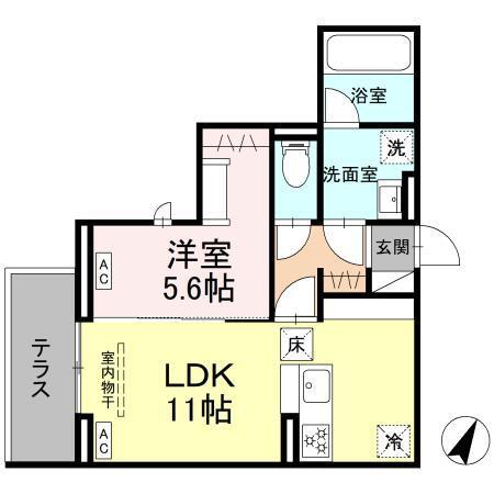 エスペリア新百合ヶ丘（105） 間取り図画像
