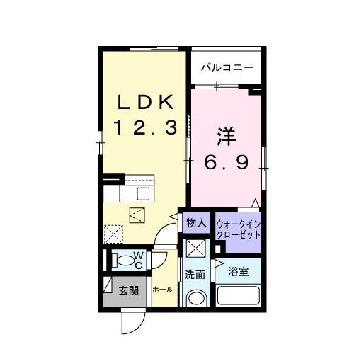 ハレプア（102） 間取り図画像