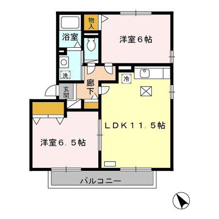 ファースト・エアフォルク　ⅠⅡⅢ（2101） 間取り図画像