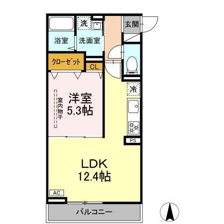 D Paina 矢向（202） 間取り図画像