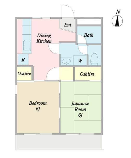 ハイツ栄 間取り図画像