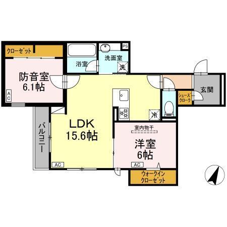プリド（202） 間取り図画像