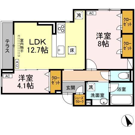 CASA de MaNa 吉祥寺　1（102） 間取り図画像