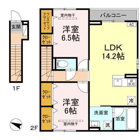 ヒルサイドテラス（201） 間取り図画像