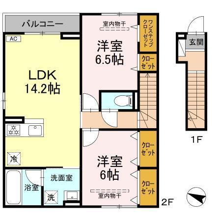 ヒルサイドテラス（203） 間取り図画像