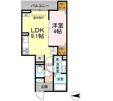 セレスティア西寺尾　A（202） 間取り図画像