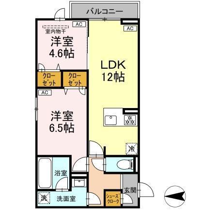 セレスティア西寺尾　A（305） 間取り図画像