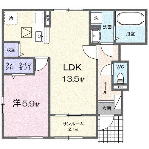 リオラ　Ⅱ（101） 間取り図画像