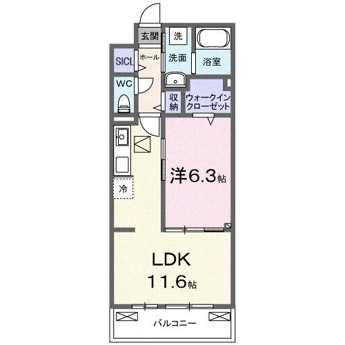 リオラ　Ⅰ（103） 間取り図画像