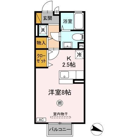プレジール　Ⅱ（207） 間取り図画像