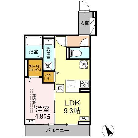 D Paina 鷺沼（102） 間取り図画像