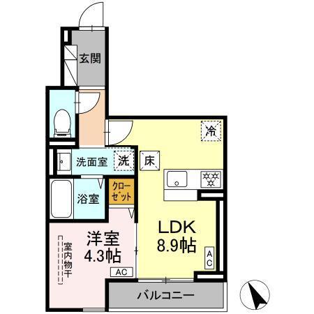 D Paina 鷺沼（103） 間取り図画像
