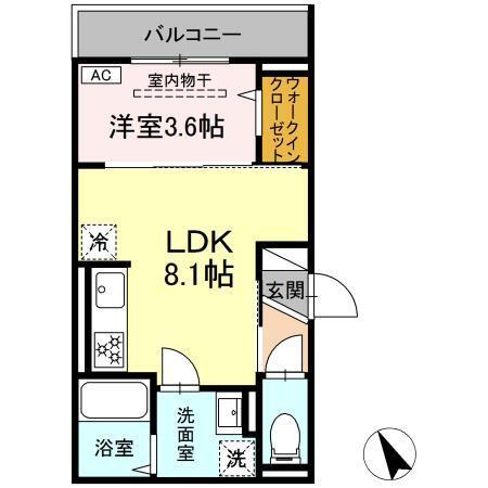 D Paina 鷺沼（201） 間取り図画像