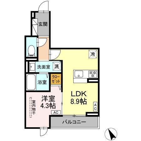 D Paina 鷺沼（303） 間取り図画像
