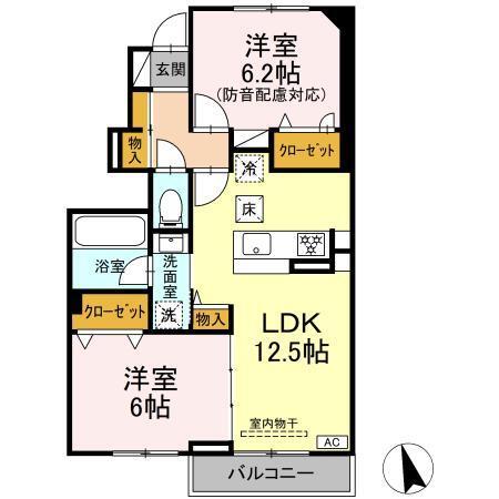 アヴァンセ横浜小机（103） 間取り図画像