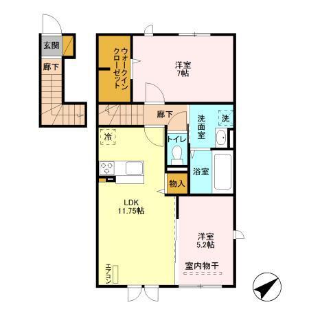 フィオーレ　Ⅱ（201） 間取り図画像