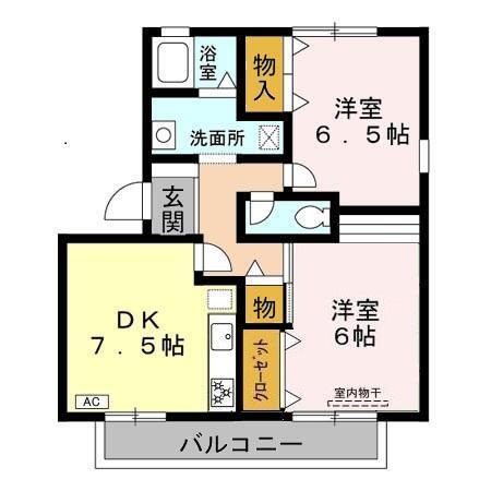 コスモパーク　Ｃ（201） 間取り図画像