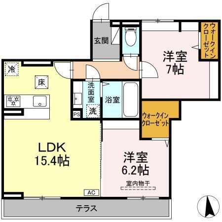 メゾン ド ネージュ東戸塚（102） 間取り図画像