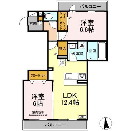 メゾン ド ネージュ東戸塚（201） 間取り図画像