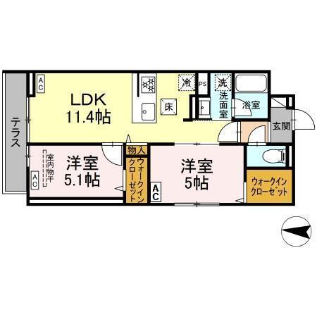 セレスティア柴又Ⅱ（103） 間取り図画像