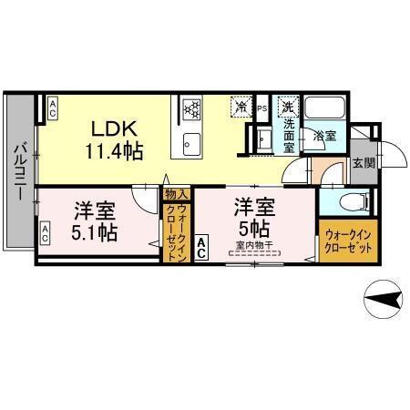 セレスティア柴又Ⅱ（203） 間取り図画像