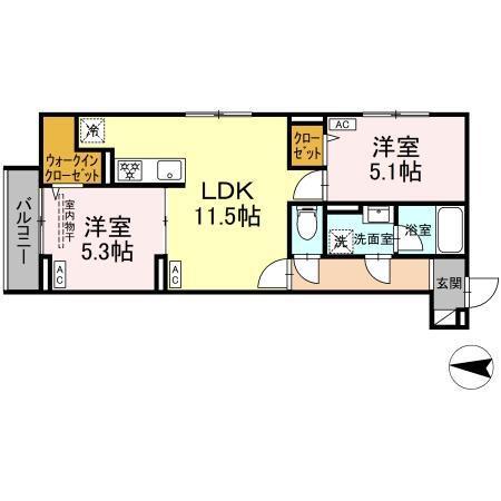 セレスティア柴又Ⅱ（204） 間取り図画像