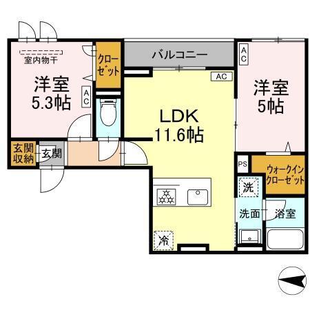 セレスティア柴又Ⅱ（301） 間取り図画像